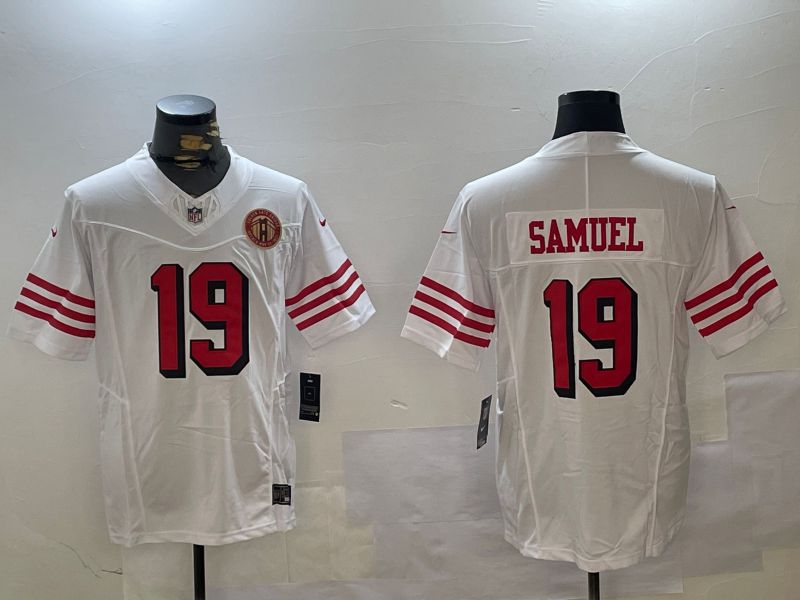 Men San Francisco 49ers #19 Samuel White three generations 2024 Nike Limited NFL Jersey style 4->san francisco 49ers->NFL Jersey